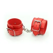 Kozne Lisice Cuffs Belt - Crvena