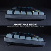 Tastatura mehanicka Gaming Fantech MK886 RGB Atom siva (Blue switch)
