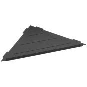 SMART vogalna polica za ploščice, 297x15x210 mm, črna mat - Črna - 297x15x210 mm - Sapho - SMART - 24 - Iz nerjavečega jekla - 297 - Polica: vogal - Kvadratni - 297 - 15 - 210 - 14