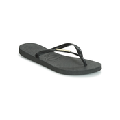 Havaianas Japonke SLIM LOGO METALLIC Črna