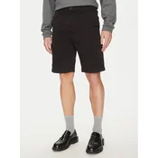 Calvin Klein Kratke hlače iz tkanine Modern Twill K10K114067 Črna Regular Fit