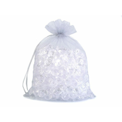 Darilna vrečka 20x26 cm organza - srebrna (5 kosov)