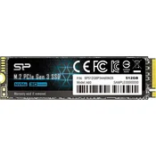 SSD M.2 NVMe Silicon Power A60 Gen.3 512GB, SP512GBP34A60M28