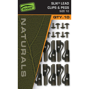 Fox Edges Naturals Slik Lead Clip& Pegs Size 10