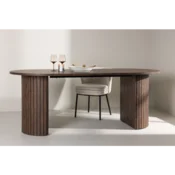 Venture Design Jedilna miza 200x90 cm rjava