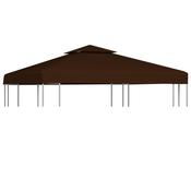 vidaXL Streha za paviljon 2-delna 310 g/m2 3x3 m rjava