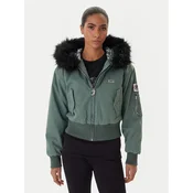 Juicy Couture Bomber jakna JCOIJ225553 Zelena Regular Fit