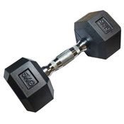 Kubisport Enoročna šesterokotna hanta HEX 5 kg gumirana