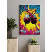 Wallity Dekorativna slika na platnu, 70x100cm, Šarena