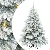 Vidaxl Umestno božično drevo med 150 LED Bela 150 cm PE in PVC