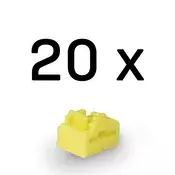 LINDY zaštitni čep, blokator priključka, RJ45, bez ključa, žuti (20 kom/pak.) 47901