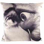 Blazina TOILETPAPER EYE & MOUTH, 50 x 50 cm, siva, Seletti