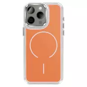 AVIZAR Ohišje MagSafe za iPhone 15 Pro Max hibridna ojačana zasnova, Oranžna, (5000189835)