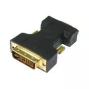 Adapter DVI-I (M) - VGA (F) crni