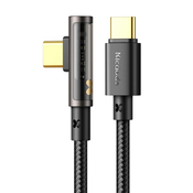 Mcdodo USB v USB-C Prism 90 stopinjski kabel Mcdodo CA-3400, 100 W, 1,2 m (črn), (20636241)