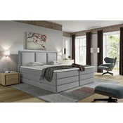 MID.YOU POSTELJA BOXSPRING 180 cm  x 200 cm , tekstil siva