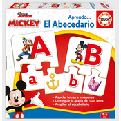 Puzzle Písmenká abecedy Mickey & Friends Educa 81 dielikov španielsky od 4 rokov EDU19328