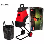 Blow drobilica grana, 2600 W, vreca 45 L, crno-crvena