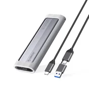 slomart Ohišje za disk Orico AXM2F-V1 M.2 NGFF USB-C 5Gb/s - sivo