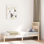 Greatstore Posteljni okvir iz trdne borovine 75x190 cm 2FT6
