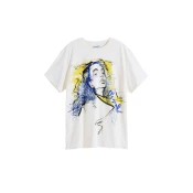 Desigual Majica modra/rumena/črna/bela
