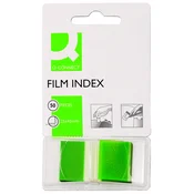 Samolepilni lističi  25x43mm 50 listov film polprozoren Q-Connect KF03635 zeleni