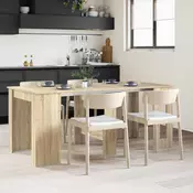 Vidaxl Jedilna miza 180 x 85 x 75 cm Inženirski les Sonoma hrast