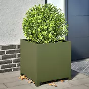 Vrtna sadilica maslinastozelena 50 x 50 x 50 cm celicna