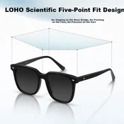 Loho Unisex naocare za sunce, Crne