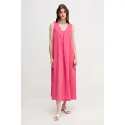 Lanena obleka United Colors of Benetton