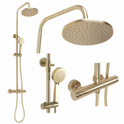 Komplet za prhanje Rea PAROT BRUSHED GOLD