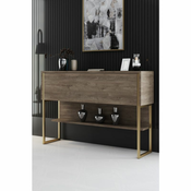 HANAH HOME Komoda Luxe Gold Walnut