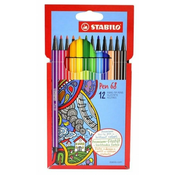 Set flomastera Stabilo Pen 68 - 12 boja