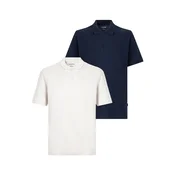 JACK & JONES Majica JJKANE  mornarska / naravno bela