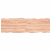 Stolna ploca svjetlosmeda 140x40x(2-4) cm obradena hrastovina