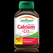 Jamieson Mega Calcium + D3, 120 tablet