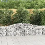 Lucne gabionske košare 6 kom 400x30x60/80 cm pocincano željezo