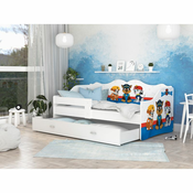 Drveni djecji krevet Neli s ladicom - 160*80 cm - PAW PATROL