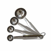 de Buyer SET SET 4 MESURING SPOONS STEEL 1-2,5-5-15 ML, SET SET 4 MESURING SPOONS STEEL 1-2,5-5-15 ML