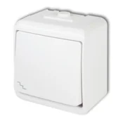 Stopniščno stikalo JUNIOR belo IP54 WHE-3