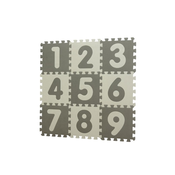 BABYDAN Puzzle podloga Puzzle Grey s številkami 90x90 cm