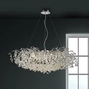 Paul Neuhaus Lestenec Ricicle, krom, dolžina 120 cm - Dnevna soba/jedilnica - krom, prozorno - Aluminij