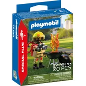 PLAYMOBIL 72149 - gasilec z ognjiščem - 1 k.