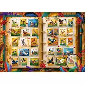 Trefl - Puzzle Zbirka znamk - Atlas ptic - 1 000 kosov