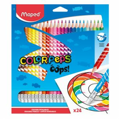 Bojice bezdrvne Maped ColorPeps Oops s gumicom trobridne 24/1