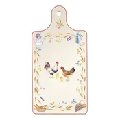 Country Life cheese serving platter, porcelain, 34.5 x 18 cm - Nuova