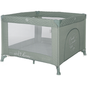 Krevetic za spavanje i igru Lorelli - Sunny Playground, Iceberg Green Star