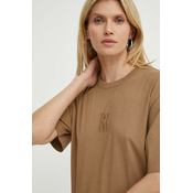 Pamučna majica By Malene Birger FAYEH. za žene, boja: smeđa, Q72365004