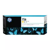 HP Supplies - HP 728 300-ml Yellow DesignJet Ink Cartridge za DesignJet T730/ T830 (F9K15A)