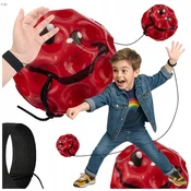 Piłka galaktyczna na gumce z opaskš na rękę METEOR Uśmiech antystresowa 7 cm